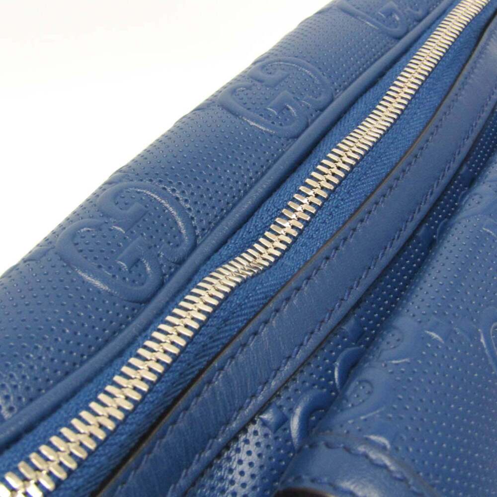 GUCCI Authentic Blue Leather Fanny Pack - Picture 9 of 12